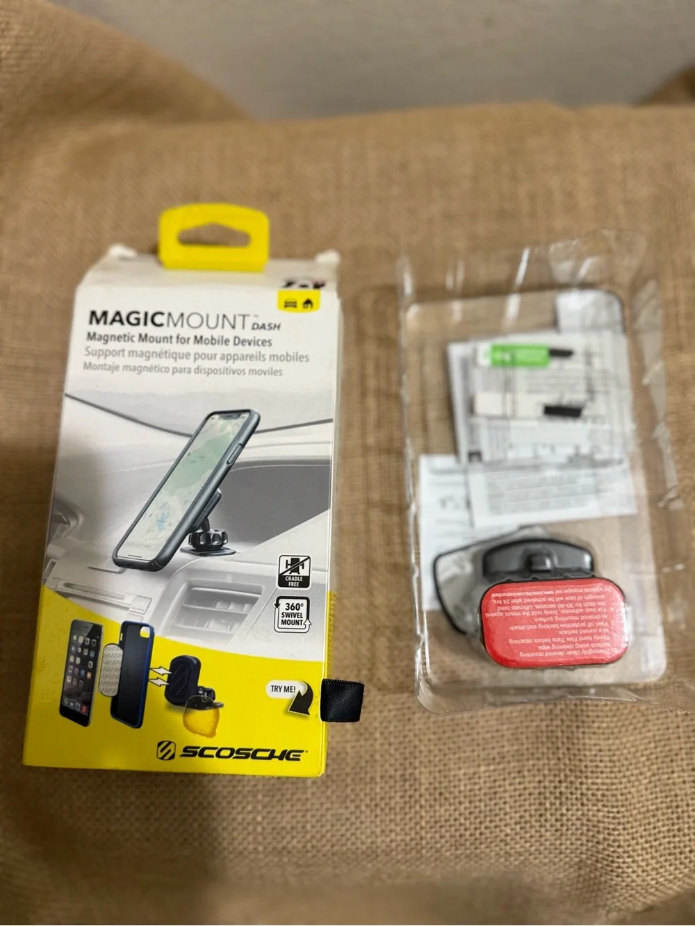 Scosche MagicMount Dash Magnetic Car Mount - Yellow